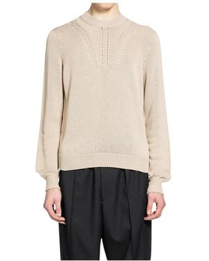 Jil Sander Truien & Vesten ,Katoen Cn Jumper - Naturel