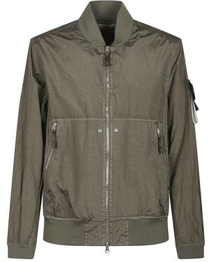 Stone Island Stylische Bomberjacke - Grün