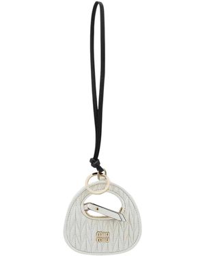 Miu Miu Keyrings - Metallic