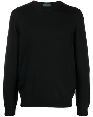 Zanone Stilvolles giro z0015 hemd - Schwarz