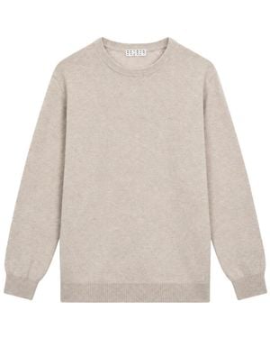 Cashmere Company Round-Neck Knitwear - Bianco