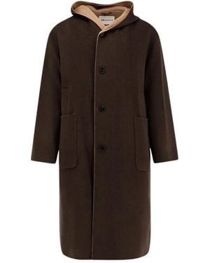 Amaranto Single-Breasted Coats - Marrón