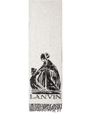 Lanvin Fluffy Scarf Mere Et - Weiß