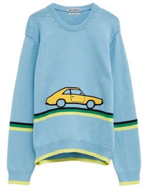 JW Anderson Truien & Vesten ,Blauw ,Crew Neck Sweater