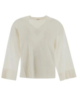 Malo V-Neck Knitwear - Blanco