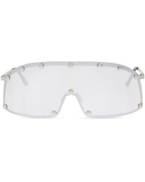 Rick Owens Occhiali da sole shielding - Bianco