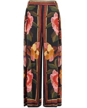 FARM Rio Wide Trousers - Rojo
