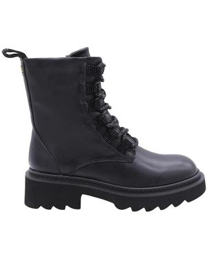 Tosca Blu Lace-Up Boots - Black