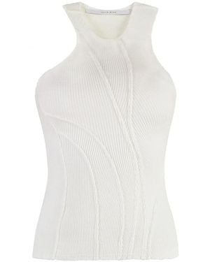 TALIA BYRE Sleeveless Tops - White