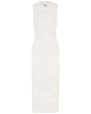 Laneus Kleedjes ,Wit ,Light Jacquard Dress