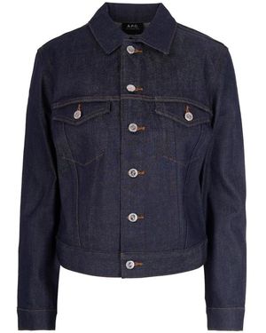 A.P.C. Jassen ,Blauw ,Denim Denim Jassen