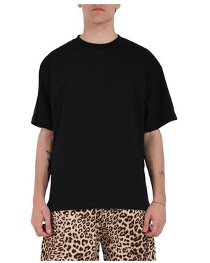 A PAPER KID Baumwoll-T-Shirt Mit Bedrucktem Logo - Schwarz