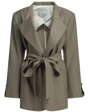 Sa Su Phi Geknoopte Blazer - Groen