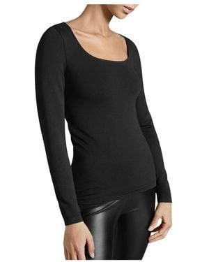 Wolford Long Sleeve T-Shirts - Black