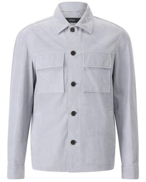 Arma Jassen ,Blauw ,Leer Mex Leren Jas