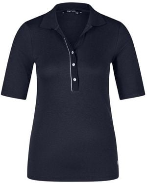 MARC AUREL Polo-Shirt Mit Schimmer-Detail - Blau