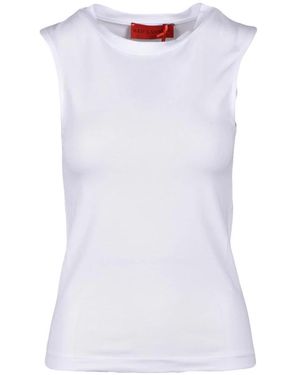 Wild Cashmere Sleeveless Tops - Bianco