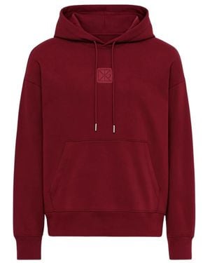 Calvin Klein Moderner Bordeaux Sweater Hoodie - Rot