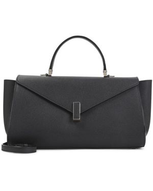 Valextra Iside Editor Top Handle Medium Tas - Zwart