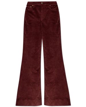 Rag & Bone Wide Trousers - Rood