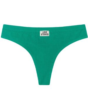 Love Stories Slip string verde estilo truman