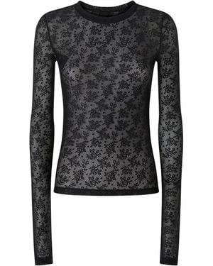 Pinko Long Sleeve Tops - Negro