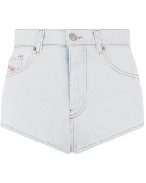 DIESEL High-Waist Denim Shorts - Wit