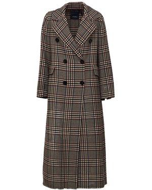Max Mara Jassen ,Veelkleurig ,Double-Breasted Coat - Bruin