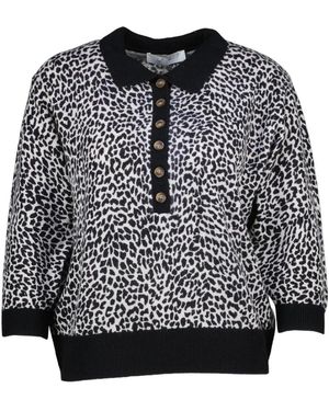 Amélie & Amélie Round-Neck Knitwear - Black