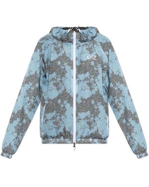 EA7 Jassen ,Blauw ,Dynamic Athlete Reversible Jacket