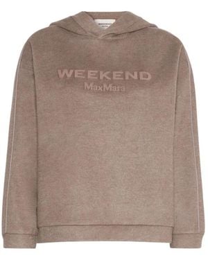 Weekend by Maxmara Hooded Jersey Drap Sweatshirt - Bruin