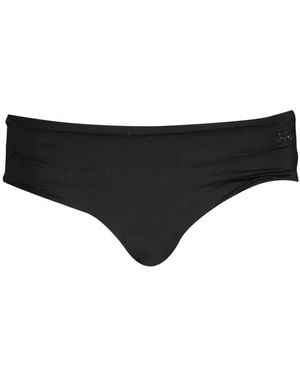 Karl Lagerfeld Schwarze strandbekleidung bikinihose mit logo