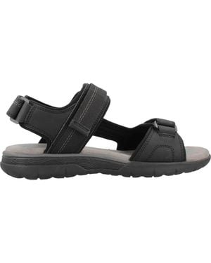 Geox Flat Sandals - Negro