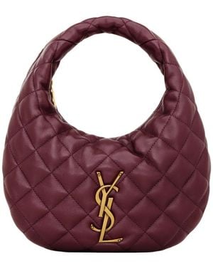 Saint Laurent Icarino Handtas - Paars
