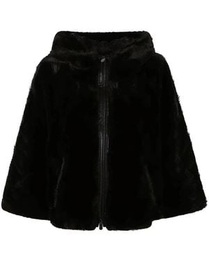 Pinko Faux Fur & Shearling Jackets - Negro