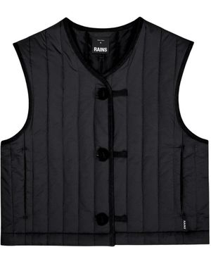 Rains Jassen ,Zwart ,Banja Short Liner Vest