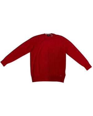 Fay Strickpullover Mit Rundhalsausschnitt - Rot
