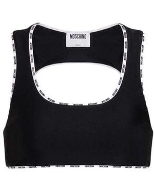 Moschino Tops ,Zwart ,Lycra Top