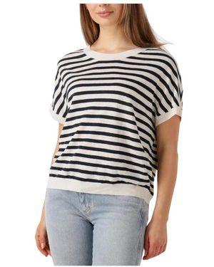 Des Petits Hauts Truien & Vesten ,Veelkleurig Tops Alexi Donkerblauw - Zwart