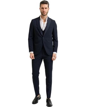 MULISH Single Breasted Suits - Blue
