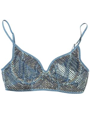 Genny Versierde Bralette Top - Blauw