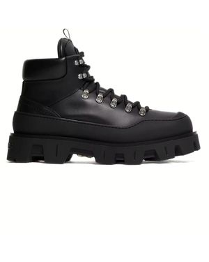 Moncler Lace-Up Boots - Noir