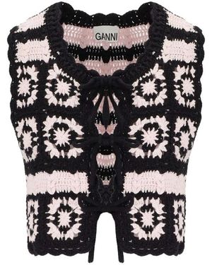 Ganni Vests - Noir