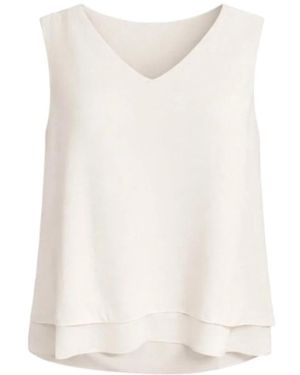 2-Biz Sleeveless Tops - White