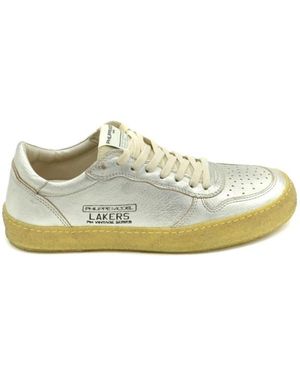 Philippe Model Silberne Ledersneakers Frühling/Sommer - Grün