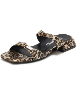 Mimmu M397M13 Maculato Platino Slippers - Schwarz