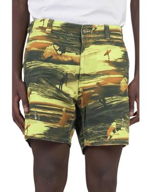 ERL Korte Broeken ,Veelkleurig ,Zuur Zonsondergang Shorts - Groen