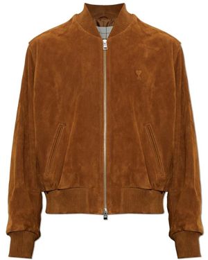 Ami Paris Lederjacke - Braun