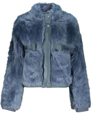 Lorena Antoniazzi Faux Fur & Shearling Jackets - Blue
