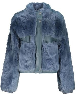 Lorena Antoniazzi Faux Fur & Shearling Jackets - Blue